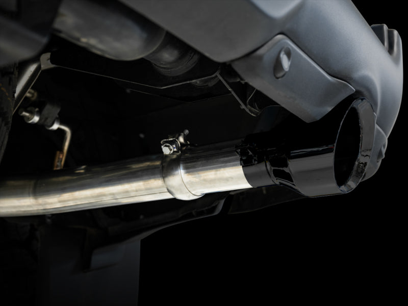 AWE Tuning 09-18 RAM 1500 5.7L (avec découpes) 0FG Échappement Cat-Back à double sortie arrière - Embouts noirs diamantés