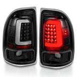 ANZO 1997-2004 Dodge Dakota Feux arrière à LED Boîtier noir Lentille transparente Paire