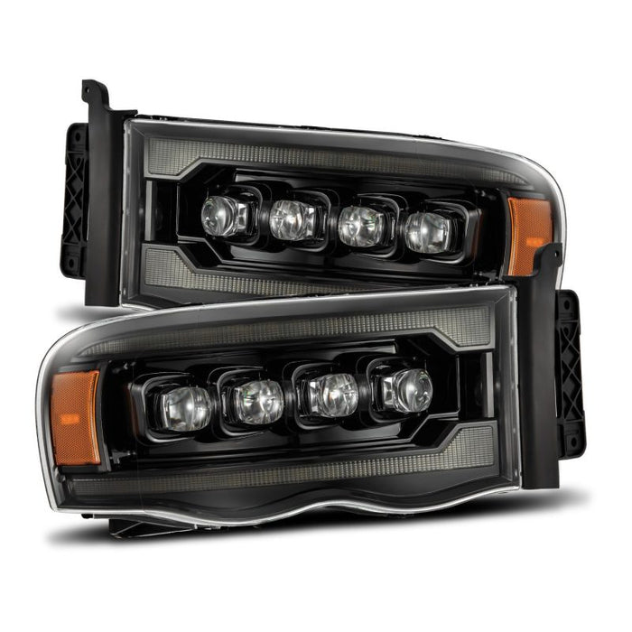 Phares à LED AlphaRex 02-05 Dodge Ram 1500 NOVA Projecteur Alpha Black avec Activ Light/Seq Signal