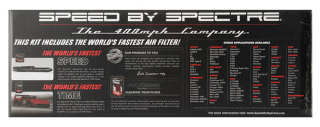 Kit d'admission d'air Spectre 94-01 Dodge RAM 1500/2500 V8-5.2/5.9LF/I - Poli avec filtre rouge