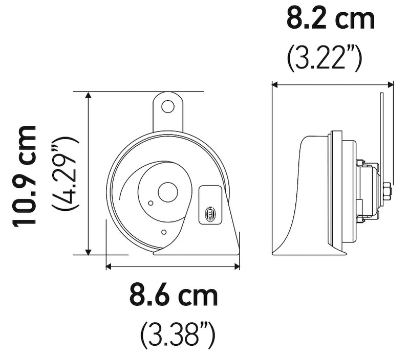 Kit klaxon double trompette Hella 12 V - Ford