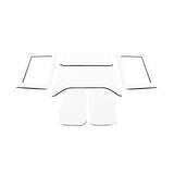 DEI 11-18 Jeep Wrangler JK 4-Door Boom Mat Complete Headliner Kit - 6 Piece - White