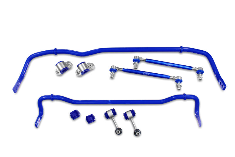 Kit de barres stabilisatrices et de biellettes d'extrémité réglables SuperPro 2015 Audi A3 TDI Prestige avant/arrière 24 mm et 22 mm