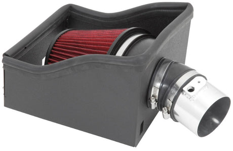 Kit d'admission d'air Spectre 12-14 Ford F150 V6-3.5LF/I - Poli avec filtre rouge