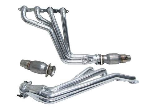 Collecteurs d'échappement à tube long BBK 10-15 Camaro LS3 L99 avec convertisseurs - 1-3/4 en céramique argentée