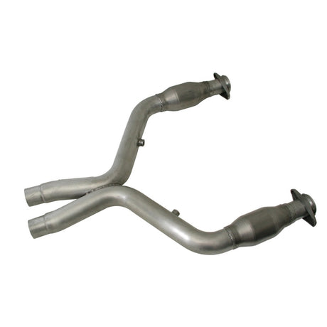BBK 11-14 Mustang 5.0 Short Mid X Pipe avec convertisseurs catalytiques 3.0 pour collecteurs à tube long BBK