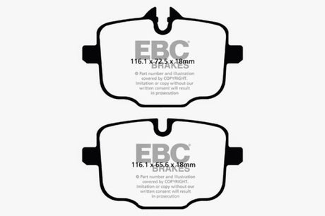 EBC 2021+ BMW M3/M4 3.0TT (G80/G82/G83) Bluestuff Rear Brake Pads