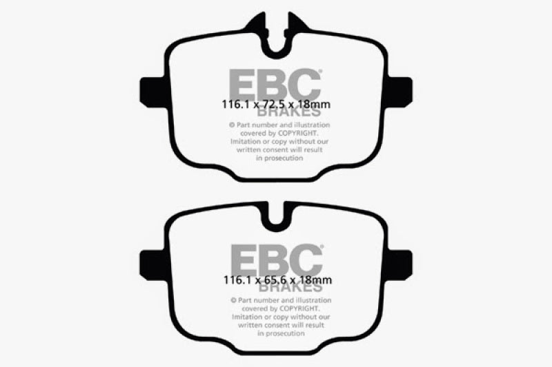 Plaquettes de frein arrière Yellowstuff EBC 2021+ pour BMW M3/M4 3.0TT (G80/G82/G83)