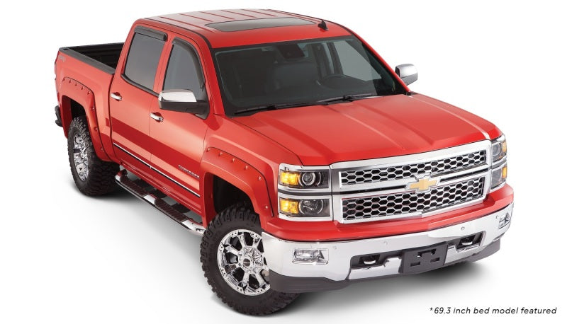 Élargisseurs de caisse de style poche Bushwacker 15-18 Chevy Silverado 2500 HD Fleetside 4 pièces 78,8/97,8 po - Noir