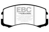 Plaquettes de frein avant EBC 02-05 Mitsubishi Lancer 2.0 ES Yellowstuff