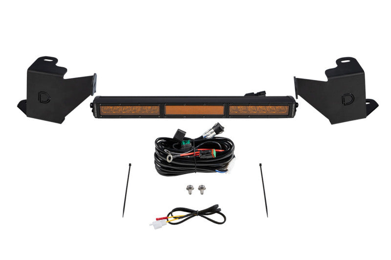 Ensemble de barres lumineuses pour pare-chocs Toyota Tundra Stealth 2022 de Diode Dynamics – Combo ambre
