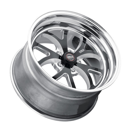 Roue noire Weld S76 15x5 / 5x4,75 BP / 2,5 po BS (plaquette moyenne) - Sans verrou de talon