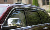 Déflecteurs à profil bas AVS 21-22 Jeep Grand Cherokee Ventvisor 4 pièces - Fumé avec garniture chromée