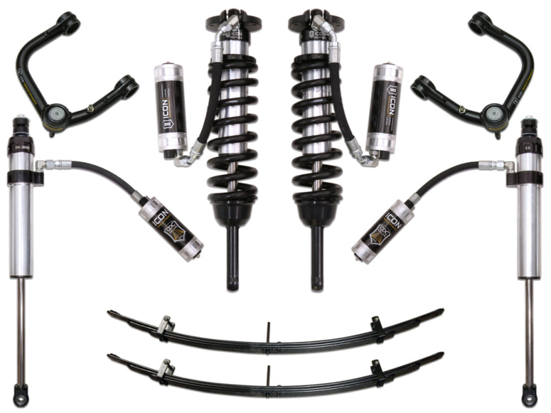 Système de suspension ICON 05-15 Toyota Tacoma 0-3,5 po/2016+ Toyota Tacoma 0-2,75 po Stg 6 avec UCA tubulaire