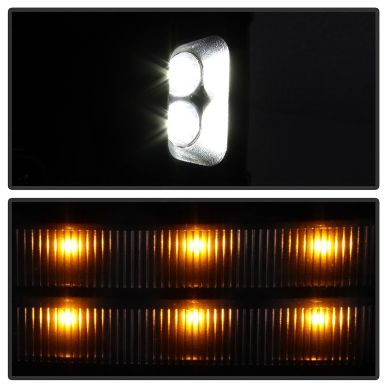 Rétroviseurs télescopiques chauffants à LED fumés xTune Chevy Silverado 03-06 G2 MIR-CS03S-G2-PWH-SM-SET