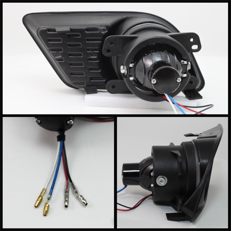 Feux antibrouillard à projecteur Halo Spyder Dodge Charger 2011-2014 avec interrupteur transparent FL-P-DCH2011-C