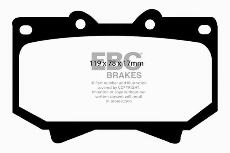 EBC 98-07 Lexus LX470 4.7 Greenstuff Front Brake Pads