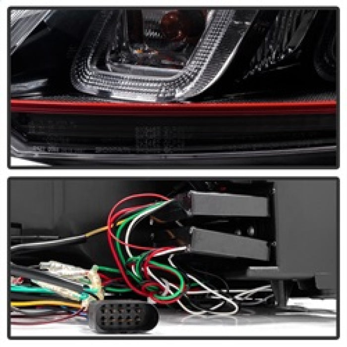 Phares de projecteur Spyder Volkswagen Golf / GTI 10-13 Version 3 - Noir PRO-YD-VG10V3R-DRL-BK