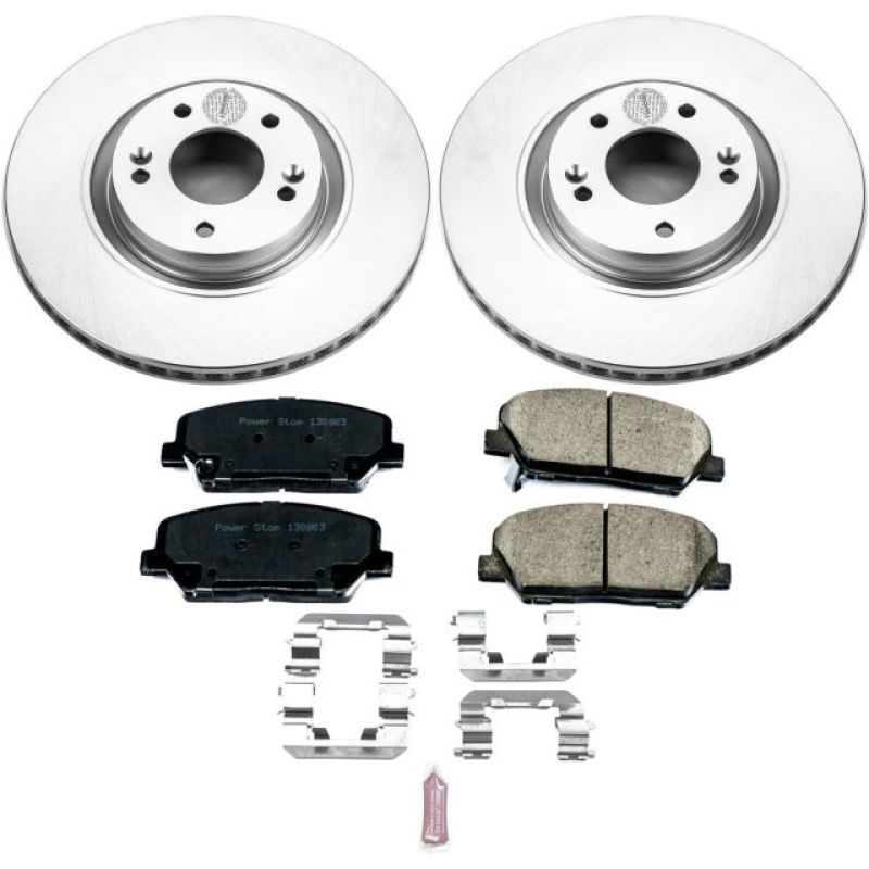 Power Stop 11-15 Kia Optima Front Z17 Evolution Geomet Coated Brake Kit