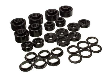 Ensemble de supports de carrosserie Energy Suspension 99-07 pour cabine multiplace Ford F-250/F-350 SD 2/4WD - Noir