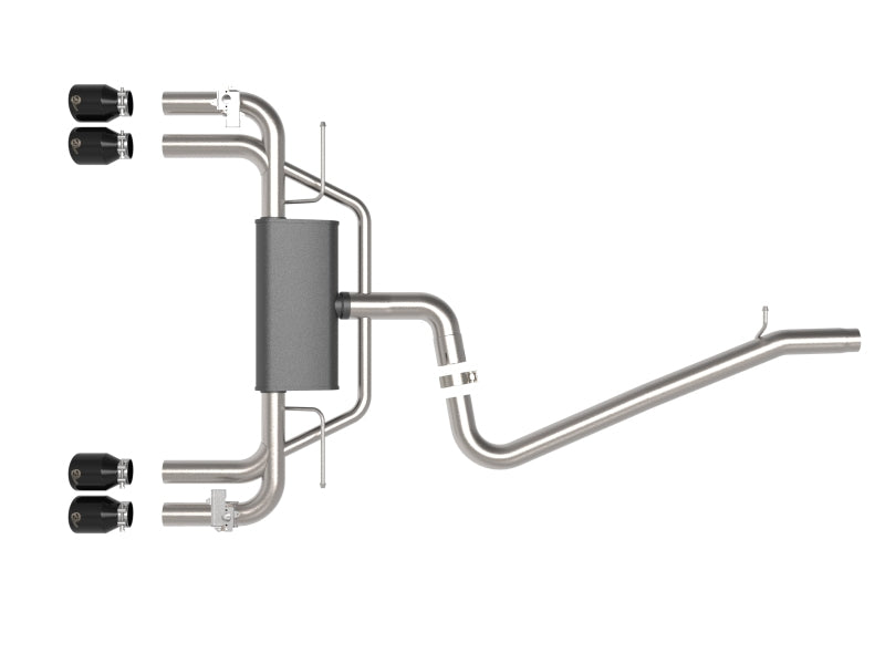 Échappement aFe MACHForce XP 3"-2.5" 304SS Cat-Back 15-20 Audi S3 L4-2.0L (t) - Embouts noirs