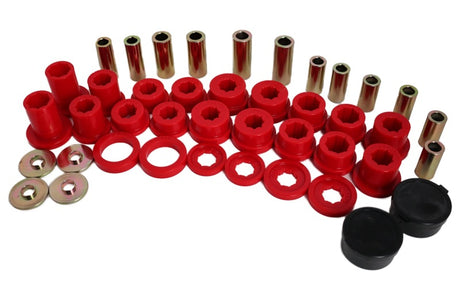 Ensemble de bagues de bras de suspension avant rouges Energy Suspension 86-88 Toyota 4 Runner/PickUp (supérieurs UNIQUEMENT)