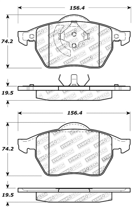 Plaquettes de frein StopTech Performance