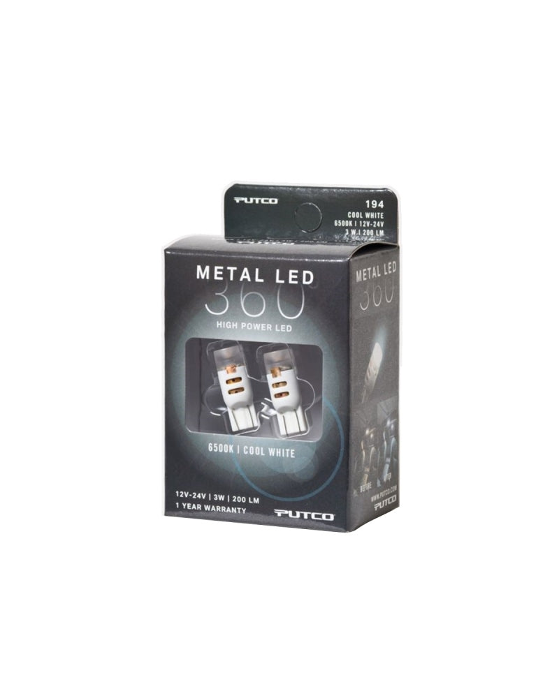 Putco 194 - Métal blanc froid 360 LED