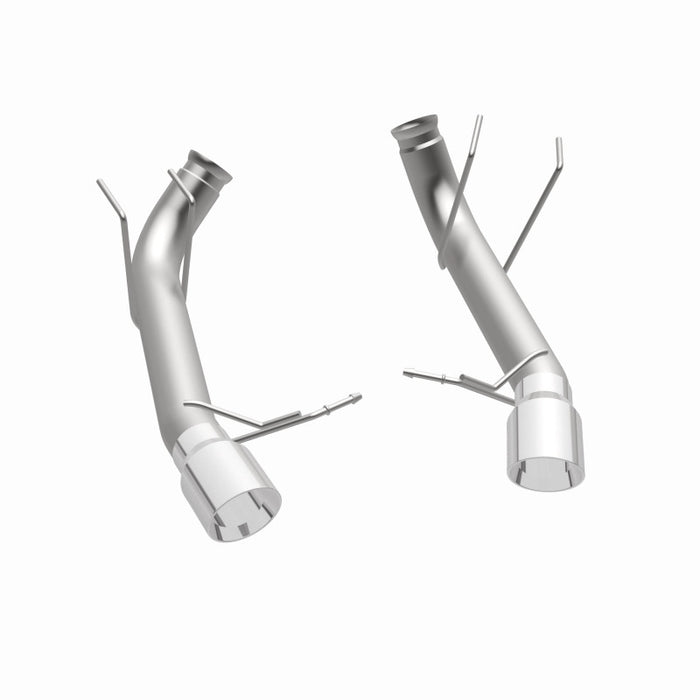 Échappement arrière double à double sortie arrière MagnaFlow 13 Ford Mustang en acier inoxydable avec essieu arrière et catalyseur (compétition)