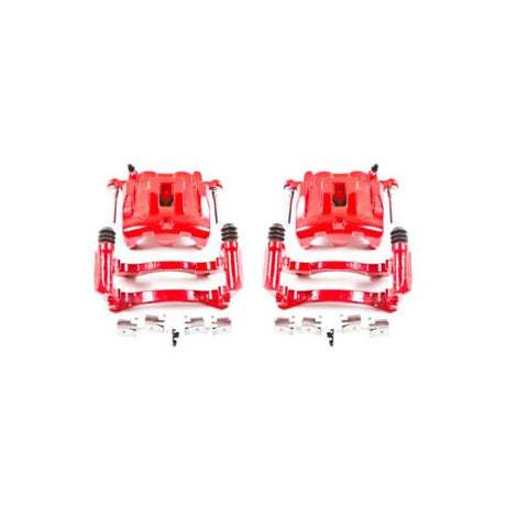 Étriers avant rouges Power Stop 99-04 Jeep Grand Cherokee avec supports - Paire