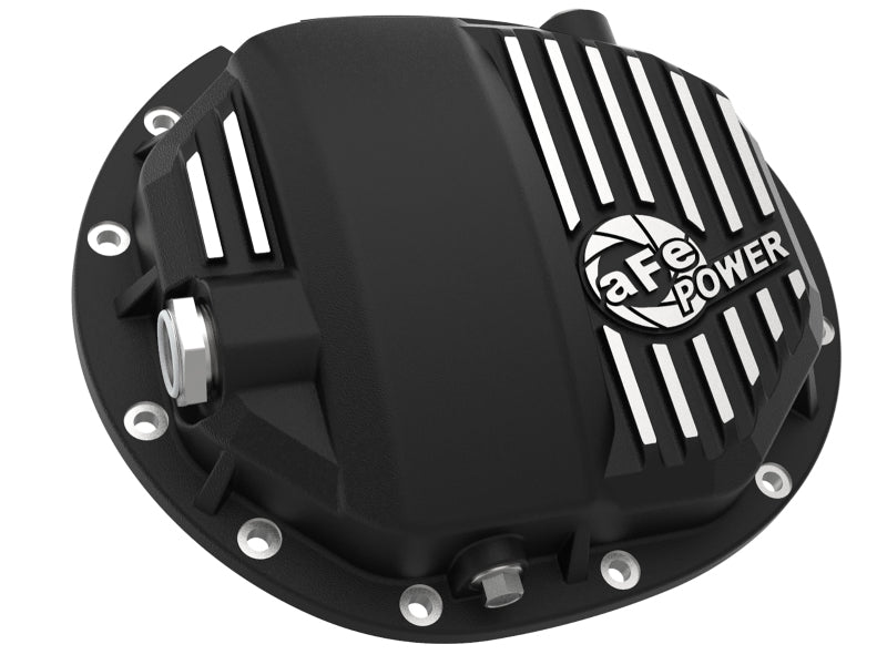 Couvercle de différentiel arrière aFe Power Pro Series AAM 9.5/9.76 noir avec ailerons Mach 14-19 GM Silverado/Sierra 1500