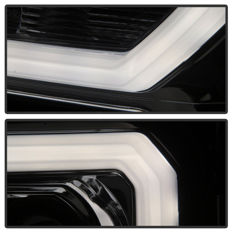 Phares de projecteur Spyder GMC Sierra 1500/2500/3500 07-13 V2 - Fumé PRO-YD-GS07V2-LBDRL-SM