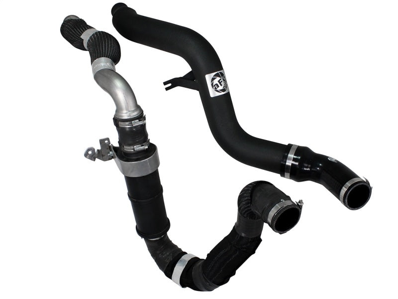 Refroidisseurs intermédiaires aFe Bladerunner, tube noir de 3 pouces, côté chaud, avec raccords et colliers, 14-15 Ram 1500 V6-3,0 L