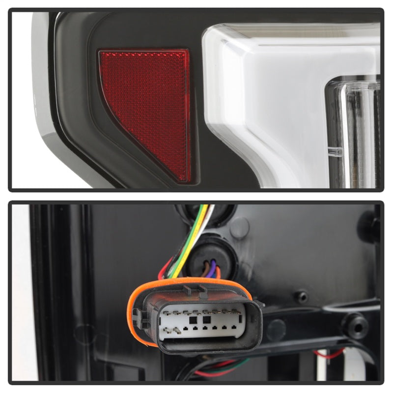 Barre lumineuse LED Spyder 15-18 pour Ford F-150 (avec angle mort) - Noir (ALT-YD-FF15015BS-LBLED-BK)