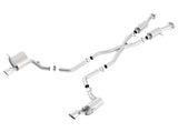 Échappement Catback à double sortie ronde roulée Borla 2015 Jeep Grand Cherokee SRT8 S-Type
