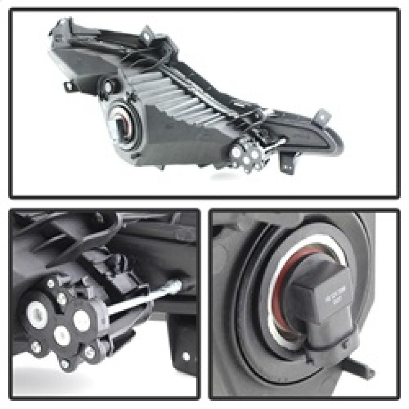 Feux antibrouillard Spyder Hyundai Elantra 2014+ de style OEM avec interrupteur transparent FL-HYE2014-C