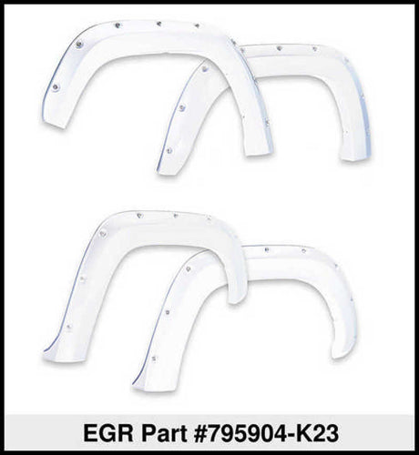 Élargisseurs d'ailes boulonnés EGR 16+ Nissan Titan XD - Ensemble - Platine liquide métallisé