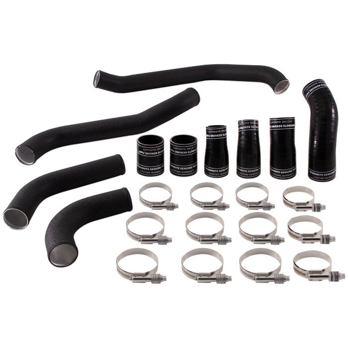 Kit de tuyaux de refroidisseur intermédiaire côté chaud Mishimoto 2017+ Ford F150 3,5 L EcoBoost - Noir froissé