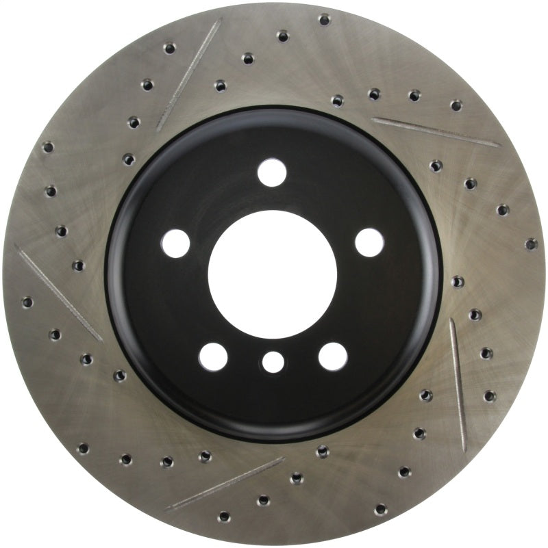 Disque de frein avant droit fendu et percé StopTech pour BMW 535i 2011-2013 / BMW 640i 2012-2016