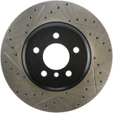 Disque de frein avant droit fendu et percé StopTech pour BMW 535i 2011-2013 / BMW 640i 2012-2016