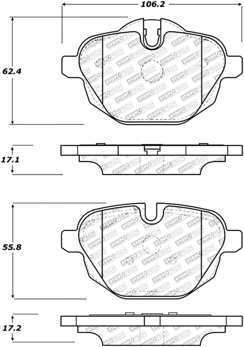 Plaquettes de frein arrière sport performance StopTech 11-17 pour BMW Série 5 / X3