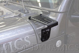 Kit de support de capot à LED Diode Dynamics 18-21 Jeep JL Wrangler/Gladiator SS3 - Jaune Pro