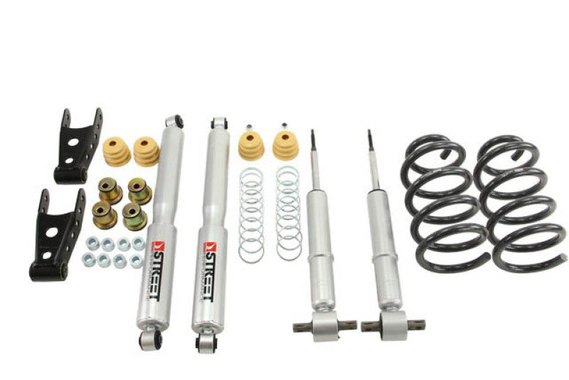 Belltech 14-17 Silver/Sierra Ext &amp; CC 2wd 1 ou 2 po F/2 ou 3 po R Drop avec kits d'abaissement d'amortisseurs SP