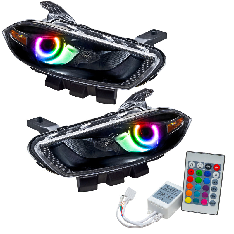 Oracle 13-14 Dodge Dart (style HID) SMD HL - Noir - ColorSHIFT avec contrôleur simple VOIR LA GARANTIE