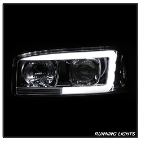 Phares de projecteur Spyder GMC Sierra 1500/2500/3500 99-06 V2 - DRL - Chrome PRO-YD-CDE00V2-LB-C