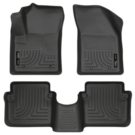 Revêtements de sol noirs Husky Liners 11-12 Dodge Avenger/Chrysler 200 WeatherBeater Combo