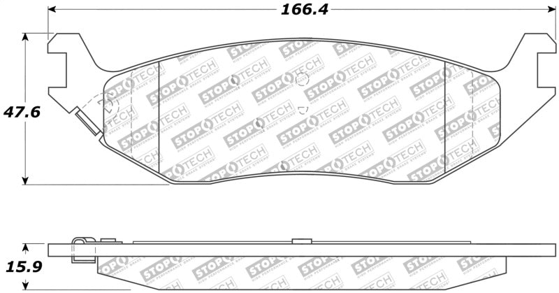 Plaquettes de frein arrière StopTech 02-17 Dodge Ram 1500 Street Performance