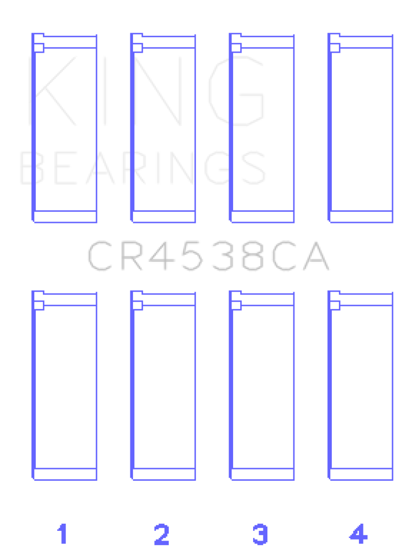 Ensemble de roulements de bielle King Mini Cooper S/Cooper S Conv/Works W11B16A (taille +0,25)