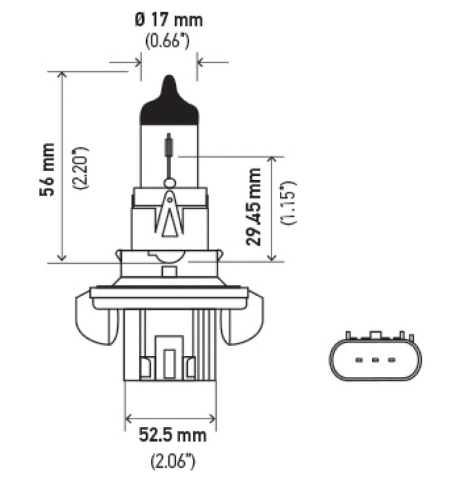 Ampoule Hella H13 9008 12V 100/80W XEN BLANC XB (2)