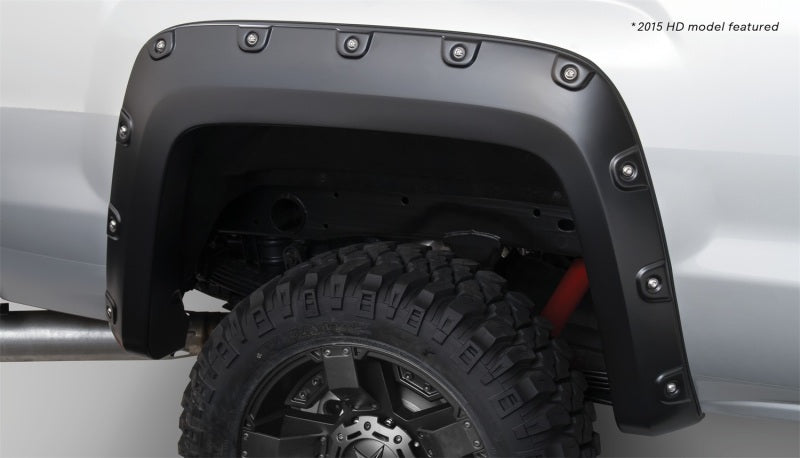 Élargisseurs de capot Bushwacker 15-18 GMC Sierra 2500 HD Boss Pocket Style 2 pièces - Noir